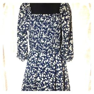 Purple Snow Navy Blue Dress with Daisy’s